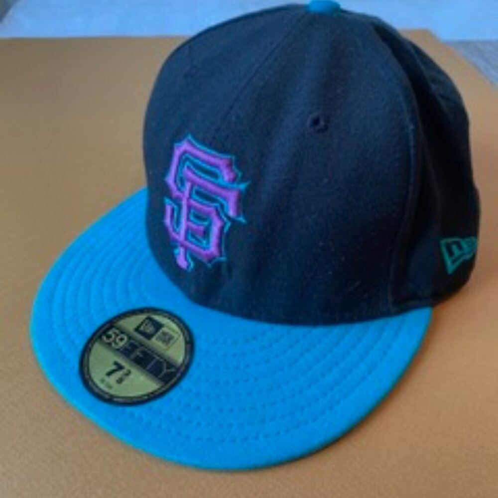 New Era San Francisco Fitted Hat 7 3/8 black/blue/purple